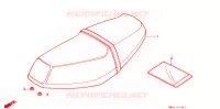 SELLE (2) pour Honda LEAD 90 de 1991