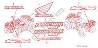 AUTOCOLLANTS pour Honda FOURTRAX 400 RANCHER AT de 2004