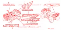 AUTOCOLLANTS pour Honda FOURTRAX 400 RANCHER AT de 2004