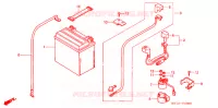 BATTERIE pour Honda FOURTRAX 400 RANCHER AT de 2005