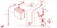 BATTERIE pour Honda FOURTRAX 400 RANCHER AT de 2006