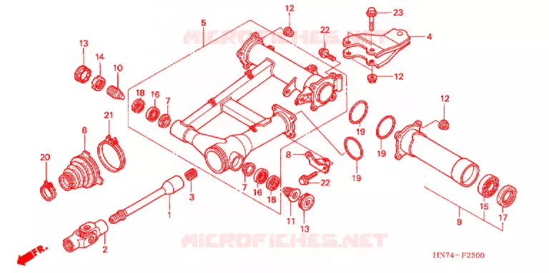 BRAS OSCILLANT Honda ATV 400 FOURTRAX 2007  TRX400FGA7