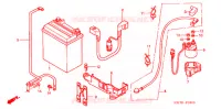 BATTERIE pour Honda FOURTRAX 400 FOREMAN 4X4 de 2003