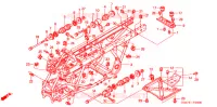 CADRE pour Honda FOURTRAX 400 FOREMAN 4X4 de 2003