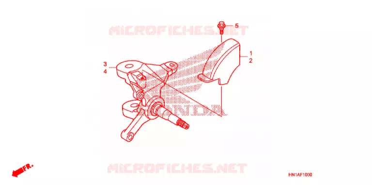 ARBRE DE ROUE  Honda ATV 400 FOURTRAX 2010  TRX400X9