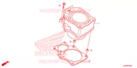 CYLINDRE pour Honda FOURTRAX 420 RANCHER 4X4 DCT PS CAMO de 2014