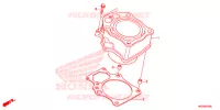 CYLINDRE pour Honda FOURTRAX 420 RANCHER 4X4 DCT PS de 2014