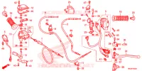 COMMODO   LEVIER   CABLE pour Honda FOURTRAX 420 RANCHER 4X4 DCT PS CAMO de 2015