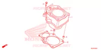 CYLINDRE pour Honda FOURTRAX 420 RANCHER 4X4 DCT PS de 2015