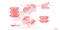 AUTOCOLLANTS pour Honda FOURTRAX 420 RANCHER 4X4 DCT IRS de 2015