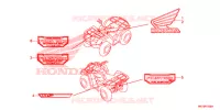 AUTOCOLLANTS pour Honda FOURTRAX 420 RANCHER 4X4 AT DCT IRS de 2016