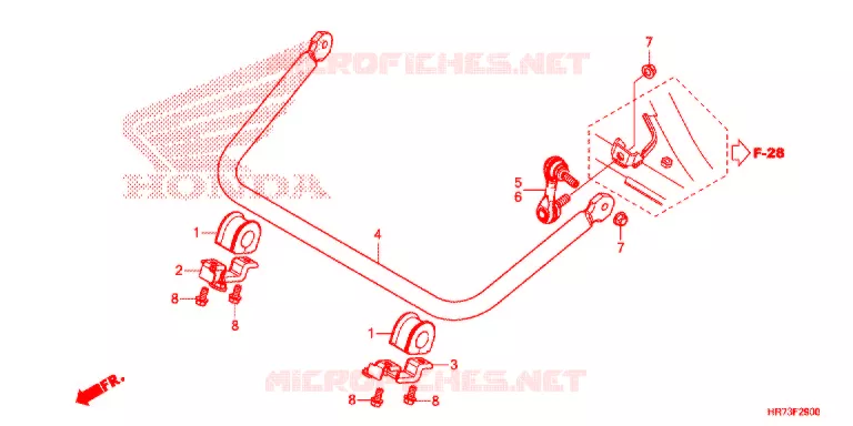 BARRE ANTI ROULIS Honda ATV 420 FOURTRAX 2016  TRX420FA5G