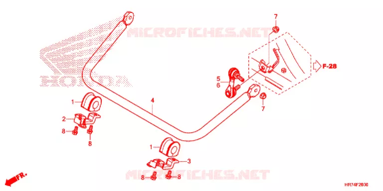 BARRE ANTI ROULIS Honda ATV 420 FOURTRAX 2017  TRX420FA5H