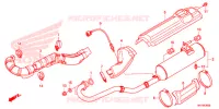 SILENCIEUX D'ECHAPPEMENT pour Honda FOURTRAX 420 RANCHER 4X4 AT DCT IRS EPS de 2016