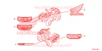 AUTOCOLLANTS pour Honda FOURTRAX 420 RANCHER 4X4 AT DCT IRS EPS de 2016