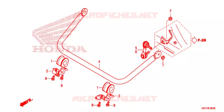 BARRE ANTI ROULIS Honda ATV 420 FOURTRAX 2016  TRX420FA6G