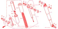 AMORTISSEUR ARRIERE pour Honda SUPER CUB 90 CUSTOM SQUARE LIGHT de 1992