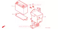 BATTERIE pour Honda SUPER CUB 90 CUSTOM SQUARE LIGHT de 1992