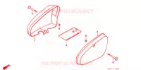 COUVERCLES LATERAUX pour Honda SUPER CUB 90 CUSTOM SQUARE LIGHT de 1992
