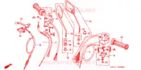 LEVIER DE GUIDON   CABLE   COMMODO pour Honda SUPER CUB 90 CUSTOM SQUARE LIGHT de 1992
