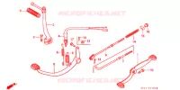 PEDALE   KICK pour Honda SUPER CUB 90 CUSTOM SQUARE LIGHT de 1992