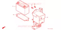 BATTERIE pour Honda SUPER CUB 90 DELUXE ROUND LIGHT de 1992