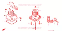 FILTRE A AIR pour Honda SUPER CUB 90 DELUXE ROUND LIGHT de 1992