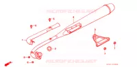 SILENCIEUX D'ECHAPPEMENT pour Honda SUPER CUB 90 DELUXE ROUND LIGHT de 1992
