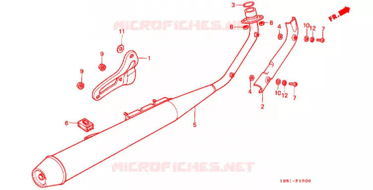 SILENCIEUX D'ECHAPPEMENT Honda MOTO 90 CD 1981  CD90A