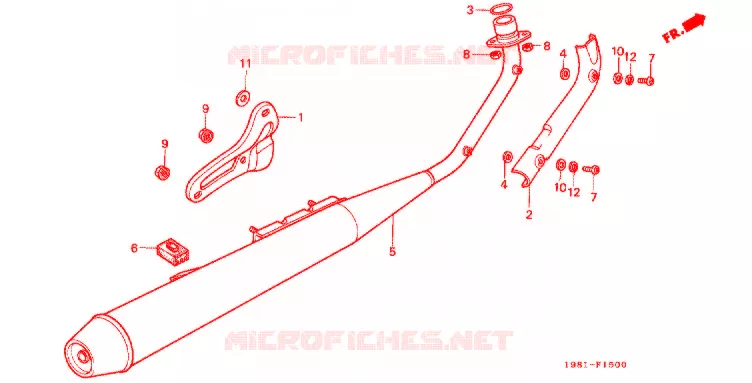 SILENCIEUX D'ECHAPPEMENT Honda MOTO 90 CD 1990  CD90H