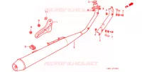 SILENCIEUX D'ECHAPPEMENT pour Honda BENLY CD 90 de 1992