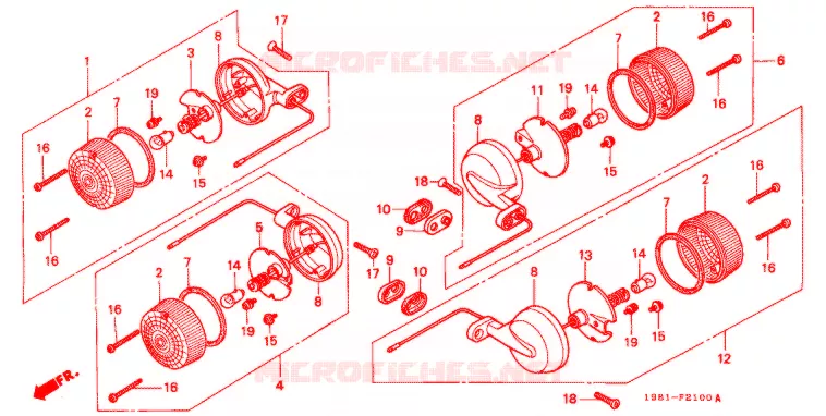 CLIGNOTANT Honda MOTO 90 CD 1996  CD90S