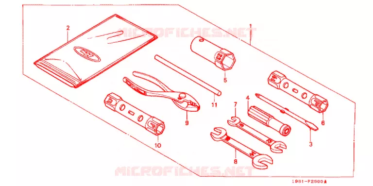 OUTIL Honda MOTO 90 CD 1995  CD90S