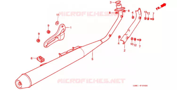 SILENCIEUX D'ECHAPPEMENT Honda MOTO 90 CD 1996  CD90S