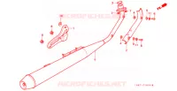 SILENCIEUX D'ECHAPPEMENT pour Honda BENLY CD 90 S de 1999