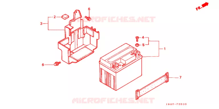 BATTERIE Honda MOTO 90 CD 1999  CD90SW