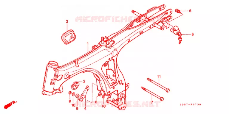 CADRE Honda MOTO 90 CD 1999  CD90SW