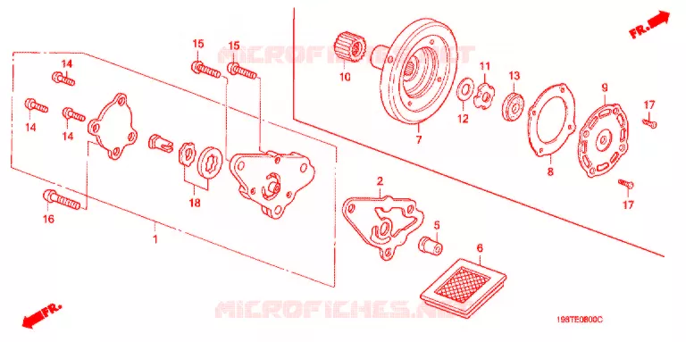 POMPE A HUILE - FILTRE A HUILE Honda MOTO 90 CD 1999  CD90SW
