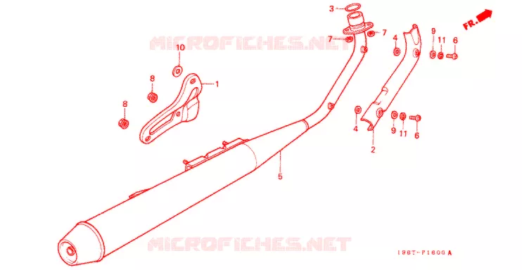 SILENCIEUX D'ECHAPPEMENT Honda MOTO 90 CD 1998  CD90SW