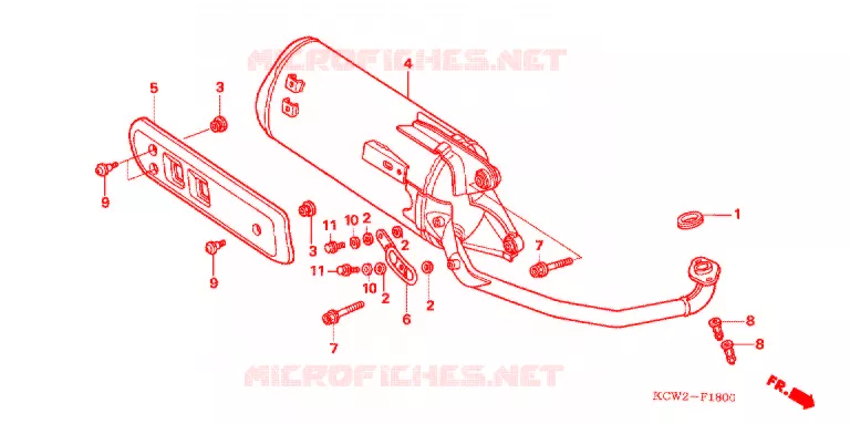 SILENCIEUX D'ECHAPPEMENT Honda SCOOTER 125 SPACY 2007  CHA125L7