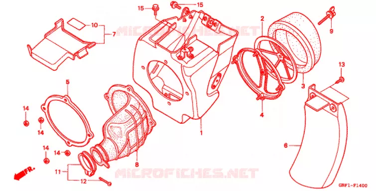 FILTRE A AIR Honda MOTO 80 CR 1996  CR80RT