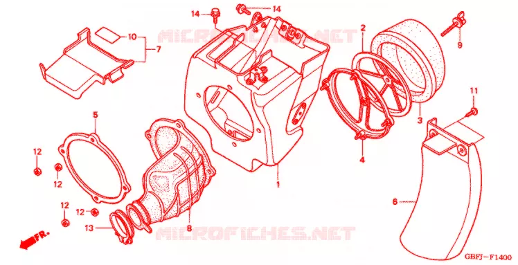 FILTRE A AIR Honda MOTO 80 CR 2000  CR80RY