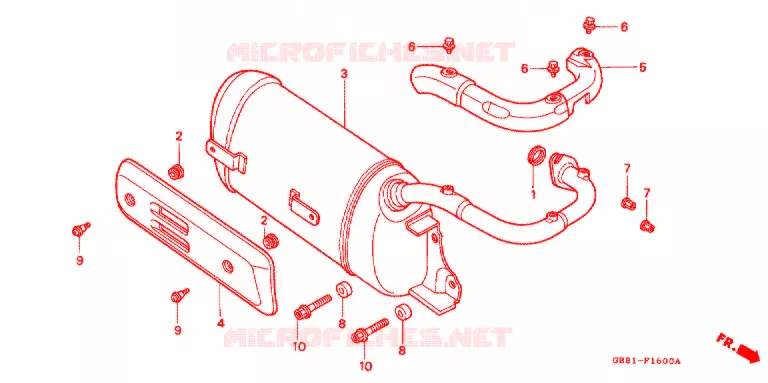 SILENCIEUX D'ECHAPPEMENT Honda SCOOTER 90 CABINA 1995  SCX90R