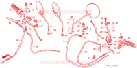 CABLES   COMMODOS   LEVIERS   POIGNEES pour Honda SY 50 PAL de 1993