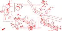 GUIDON   TE DE FOURCHE pour Honda TLM 220 de 1991