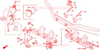 GUIDON   TE DE FOURCHE pour Honda TLM 220 de 1994