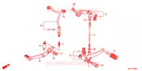 PEDALE pour Honda CB 400 X de 2017