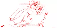 SELLE   POIGNEE ARRIERE pour Honda CB 400 X de 2017