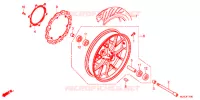 ROUE AVANT pour Honda CBR 400 R BLACK de 2017