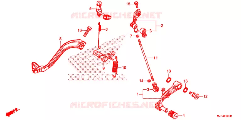 PEDALE Honda MOTO 1000 AFRICA-TWIN 2017  CRF1000DH